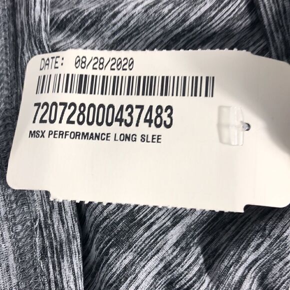 NFL MSX by Michael Strahan Heathered Gray Eagles Performance Long Sleeve Large - Picture 8 of 9
